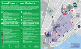 NYC DOT's August 2016 Shared Streets: Lower Manhattan