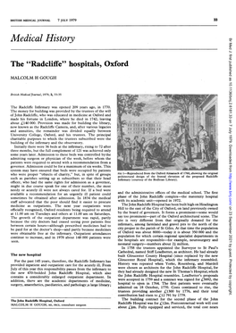 The "Radcliffe" Hospitals, Oxford