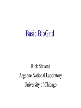 Basic Biogrid
