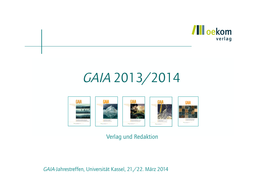 Gaia 2013/2014