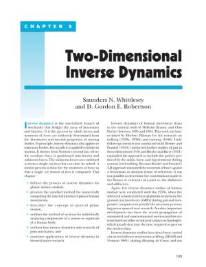Two-Dimensional Inverse Dynamics