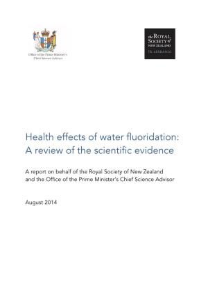 Health Effects of Water Fluoridation: a Review of the Scientific Evidence