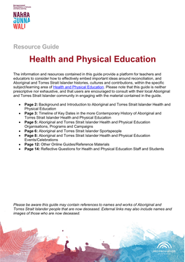 Health and Physical Education