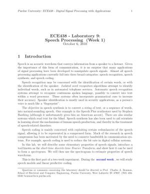 ECE438 - Digital Signal Processing with Applications 1
