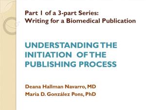 Understanding the Initiation of the Publishing Process