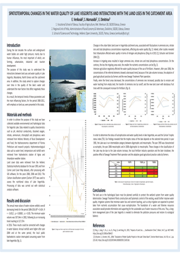 21.Spatiotemporal Changes in the Water Quality of Lake Vegoritis And
