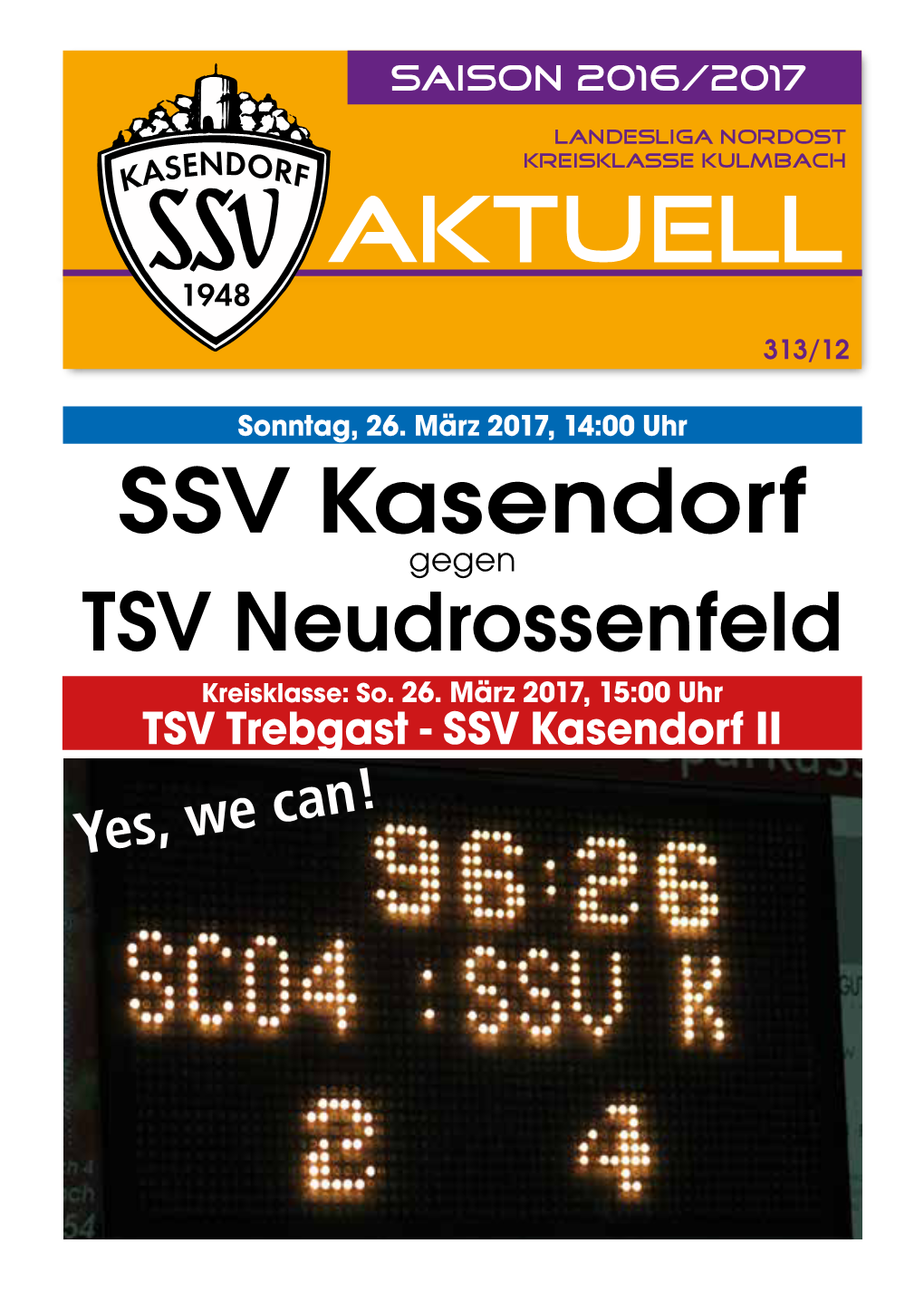 TSV Neudrossenfeld Kreisklasse: So