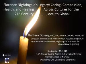 Florence Nightingale's Legacy: Caring, Compassion, Health, and Healing
