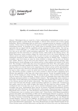 Quality of Crowdsourced Water Level Observations