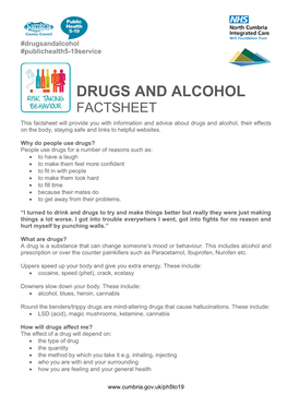Drugs and Alcohol Young Person Factsheet