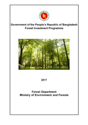 Forest Department Ministry of Environment and Forests