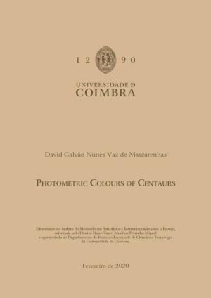 Photometric Colours of Centaurs