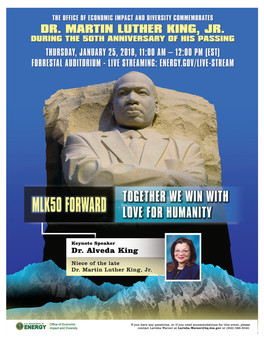 Dr. Martin Luther King, Jr. Commemorative Program