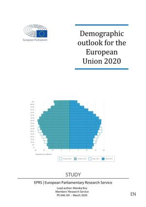Demographic Outlook for the European Union 2020