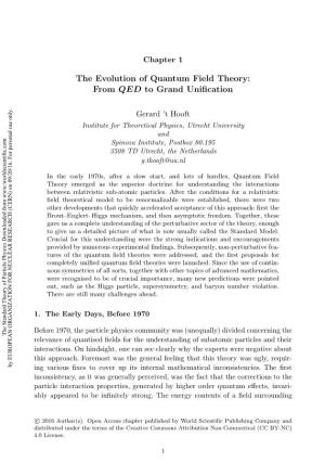 The Evolution of Quantum Field Theory: from QED to Grand Uniﬁcation