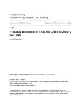 The History of the Black Tattoo Community in Atlanta