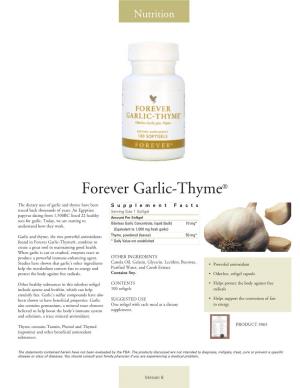 Garlic-Thyme®