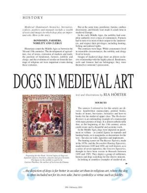 DOGS in MEDIEVAL ART Text and Illustrations by RIA HÖRTER