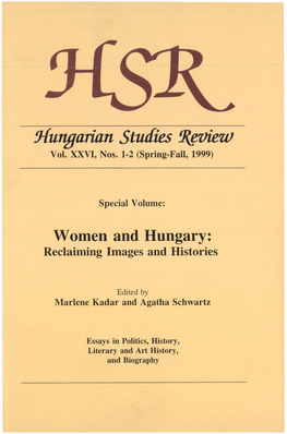 Hungarian Studies ^Vieiv Vol