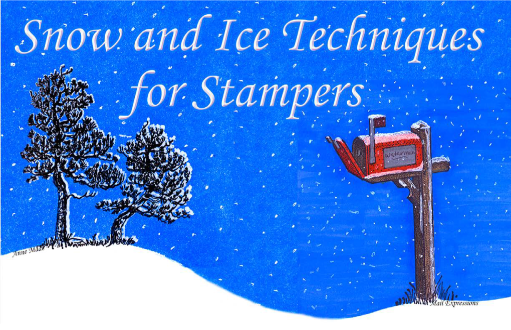 Snow and Ice Techniques for Stampers