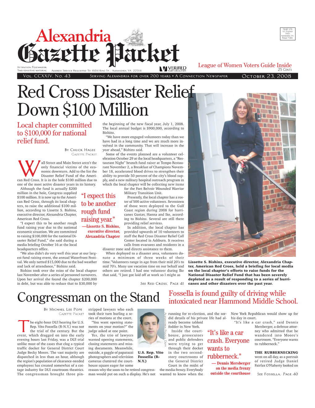 Alexandria, VA Alexandria Permit #482 Gazette Packet Attention Postmaster: League of Women Voters Guide Inside Time-Sensitive Material