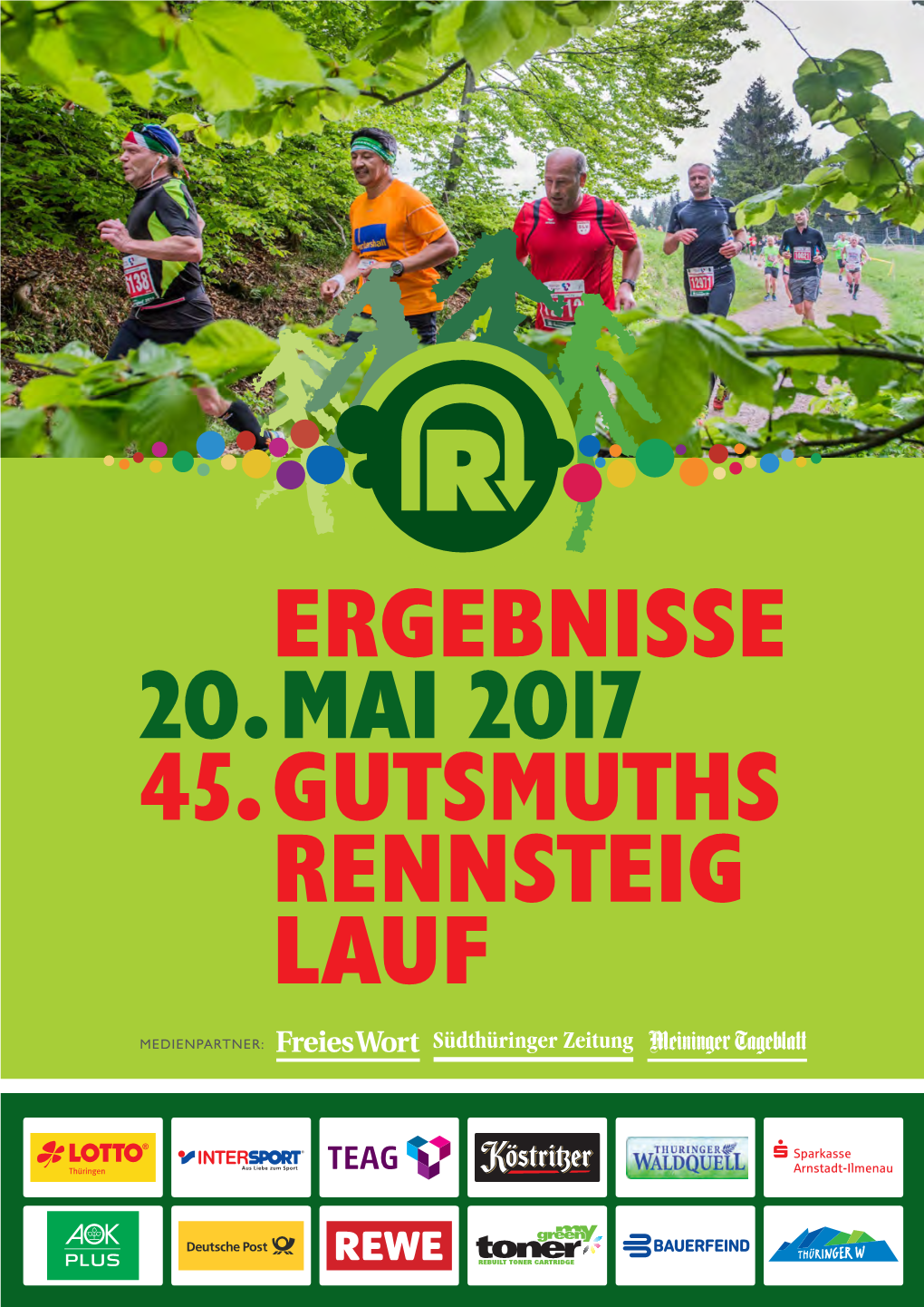 Ergebnisse 20. Mai 2017 45. Gutsmuths Rennsteig Lauf