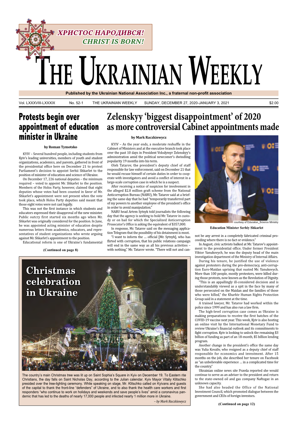 The Ukrainian Weekly, 2020