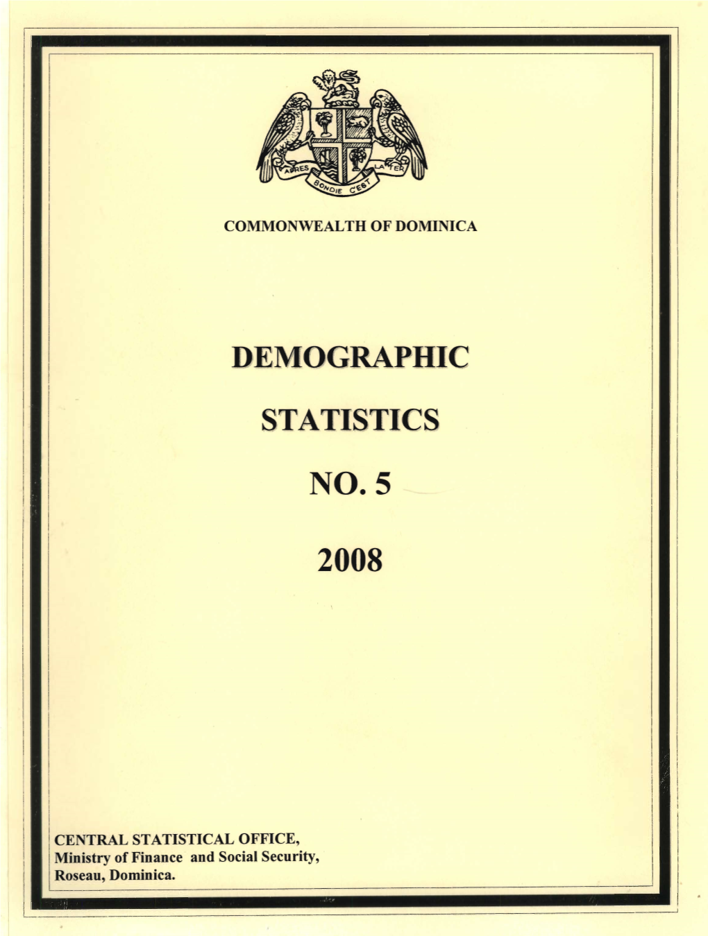 Demographic Statistics No.5