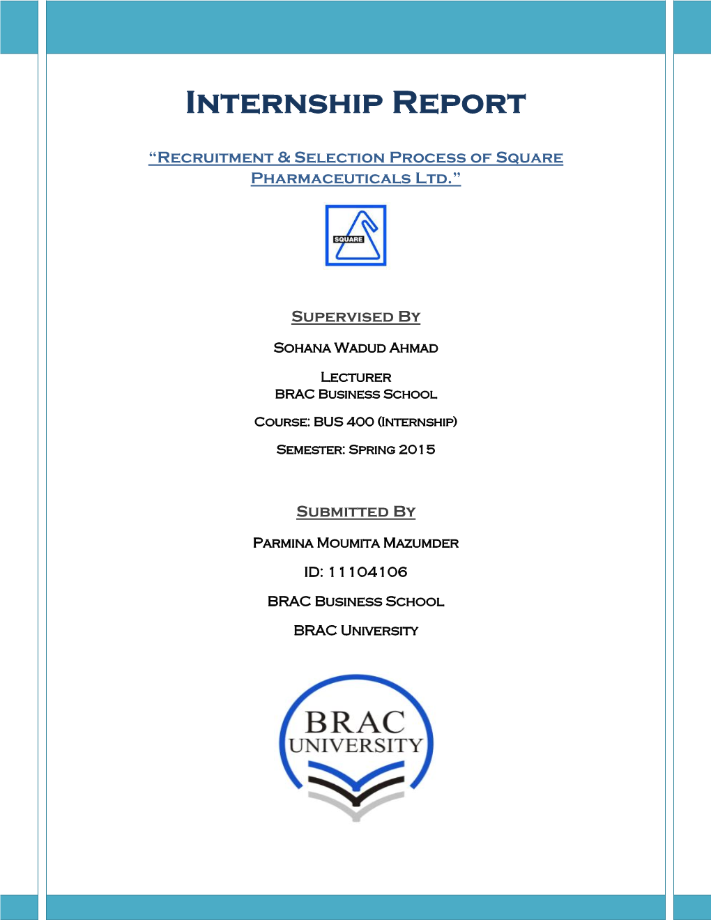 Internship Report