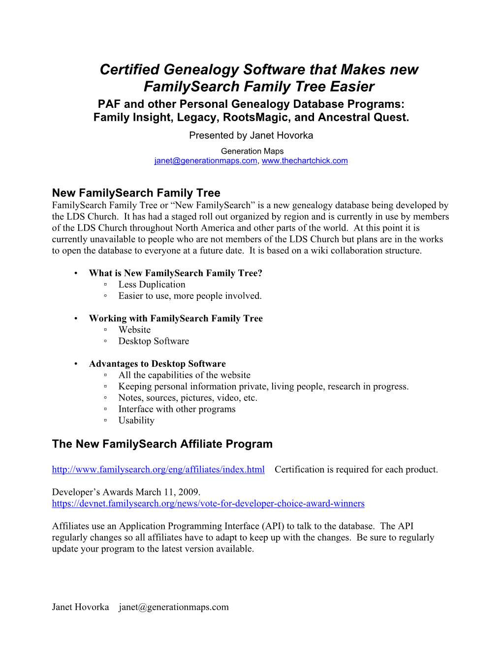Certified Genealogy Software That Makes New Familysearch Family