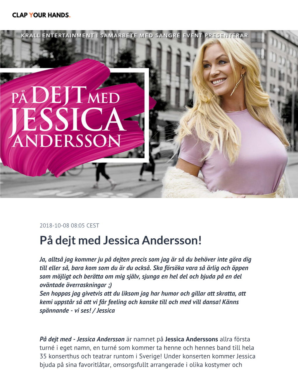 På Dejt Med Jessica Andersson!