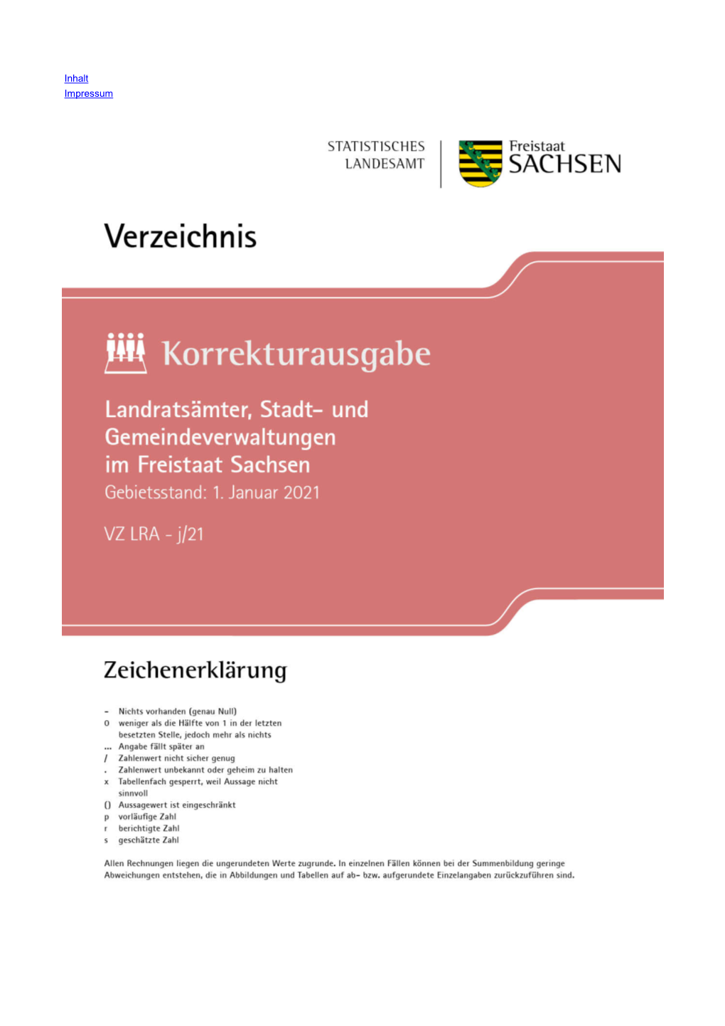 Landratsämter, Stadt- Und Gemeindeverwaltungen Im Freistaat Sachsen 2021)