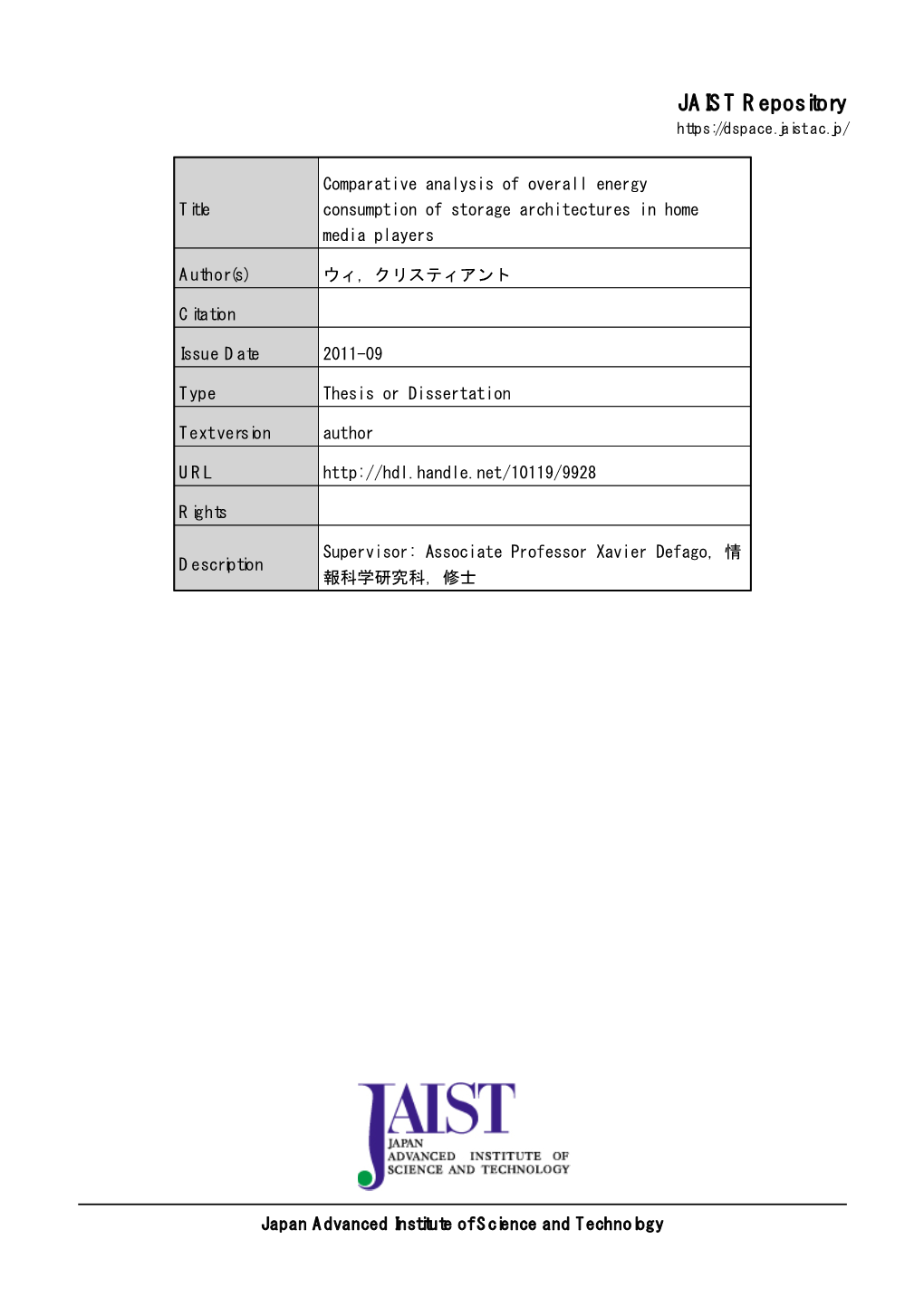 1.3 Energy Consumption