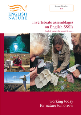Invertebrate Assemblages on English Sssis English Nature Research Reports