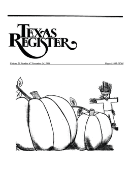 Texas Register V.25 No.47