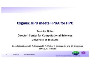 Cygnus: GPU Meets FPGA for HPC