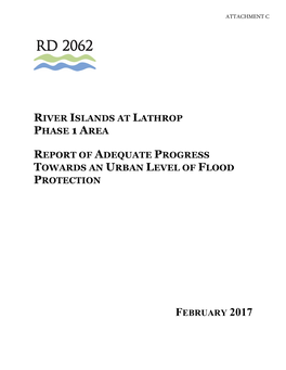 River Islands at Lathrop Phase 1 Area Report of Adequate Progress