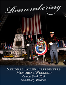 National Fallen Firefighters Memorial Weekend