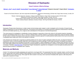 Diseases of Opakapaka