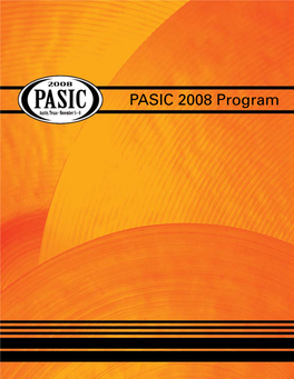 PASIC 2008 Program