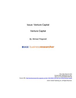 Venture Capital Venture Capital