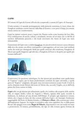 I Origine Calcarea, Capri L'isola Mediterranea Che Ha Visto Nel Tempo Transitare Intellettuali, Artisti E Scrittori, Tutti