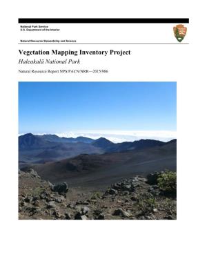 Vegetation Mapping Inventory Project Haleakalā National Park