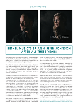 Bethel Music's Brian & Jenn Johnson After All These