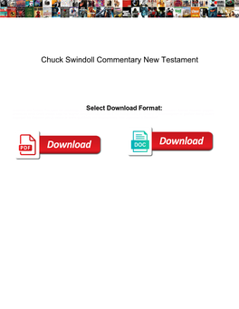 Chuck Swindoll Commentary New Testament