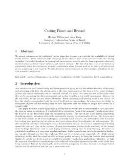 Cutting Planes and Beyond 1 Abstract 2 Introduction