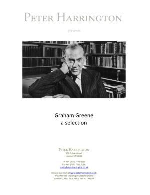 Graham Green Graham Greene a Selection