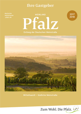 Ihre Gastgeber Deutsche Weinstrasse WEINLAND 2017 -Pfalz.De 2018