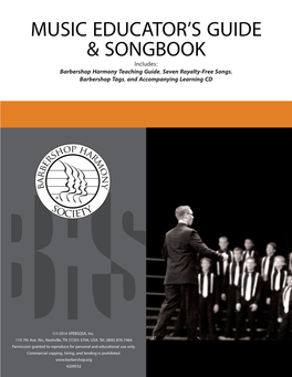 Music Educator's Guide & Songbook