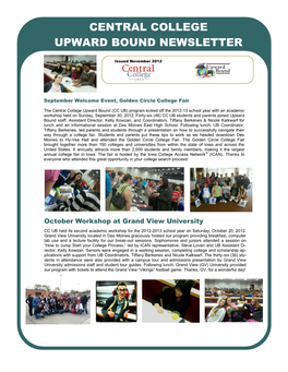 Central College Upward Bound Newsletter